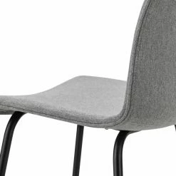 Best Pirce ✨ L3 Home Sadel Set Of 2 65cm Grey Fabric High Back Barstools With Black Steel Legs - To Australia 🔥 -L3 Home Sales b8d1128f8b53452097731e56029d79f9