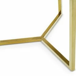 Cheapest ✔️ L3 Home Bianka Polished Gold Round Glass Side Table - To Australia 🎁 -L3 Home Sales ba40f4d03bab4f84a4822a8da2439e57