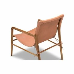Buy ⌛ Australia Sale - L3 Home Norah Teak & Natural Tan Leather Sling Armchair 🧨 -L3 Home Sales bf3d6d3d2ad14f579f6b748723f5d68b