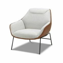 Top 10 🥰 Australia Only - L3 Home Mii Dove White & Tan Designer Occasional Lounge Fabric Armchair Linen ⌛ -L3 Home Sales c0f67c47e490424b8eb997057b1b9960