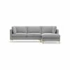 New 🔥 L3 Home Alex 3.5 Seater Dove Grey Fabric Sectional Sofa With Right Chaise Lounge Light Grey - To Australia 😉 -L3 Home Sales c159aa7c47fc4cc1a279436aede1fa37