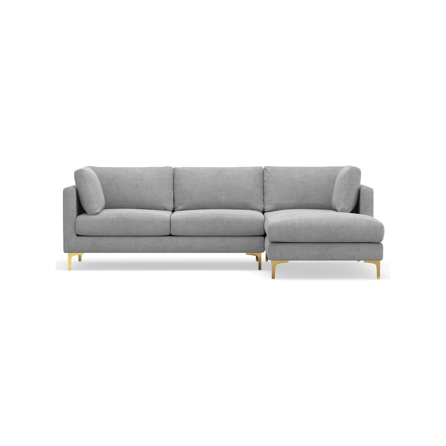 New π₯ L3 Home Alex 3.5 Seater Dove Grey Fabric Sectional Sofa With Right Chaise Lounge Light Grey - To Australia π 3 New π₯ L3 Home Alex 3.5 Seater Dove Grey Fabric Sectional Sofa With Right Chaise Lounge Light Grey - To Australia π
