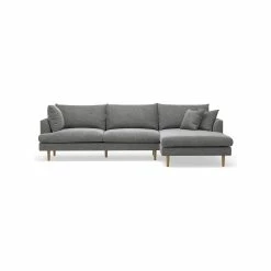 Best deal ✨ L3 Home Byron Anthracite Charcoal Modular Sofa With Right Chaise Lounge - To Australia 🔥