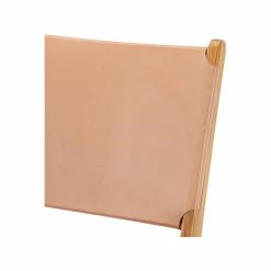 Best Pirce ✨ Australia Sale - L3 Home Casey Nude Tan Flat Genuine Leather Solid Natural Teak Wood Lounge Chair 🥰 -L3 Home Sales c19915fc06c4411e9388e3f5cf057b8c