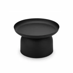 Flash Sale ❤️ Australia Sale - L3 Home Sirkel Round Matte Black Steel Pedestal Coffee Table ✨ -L3 Home Sales c2b13670a5ca4ed3947043ad7ecc04de