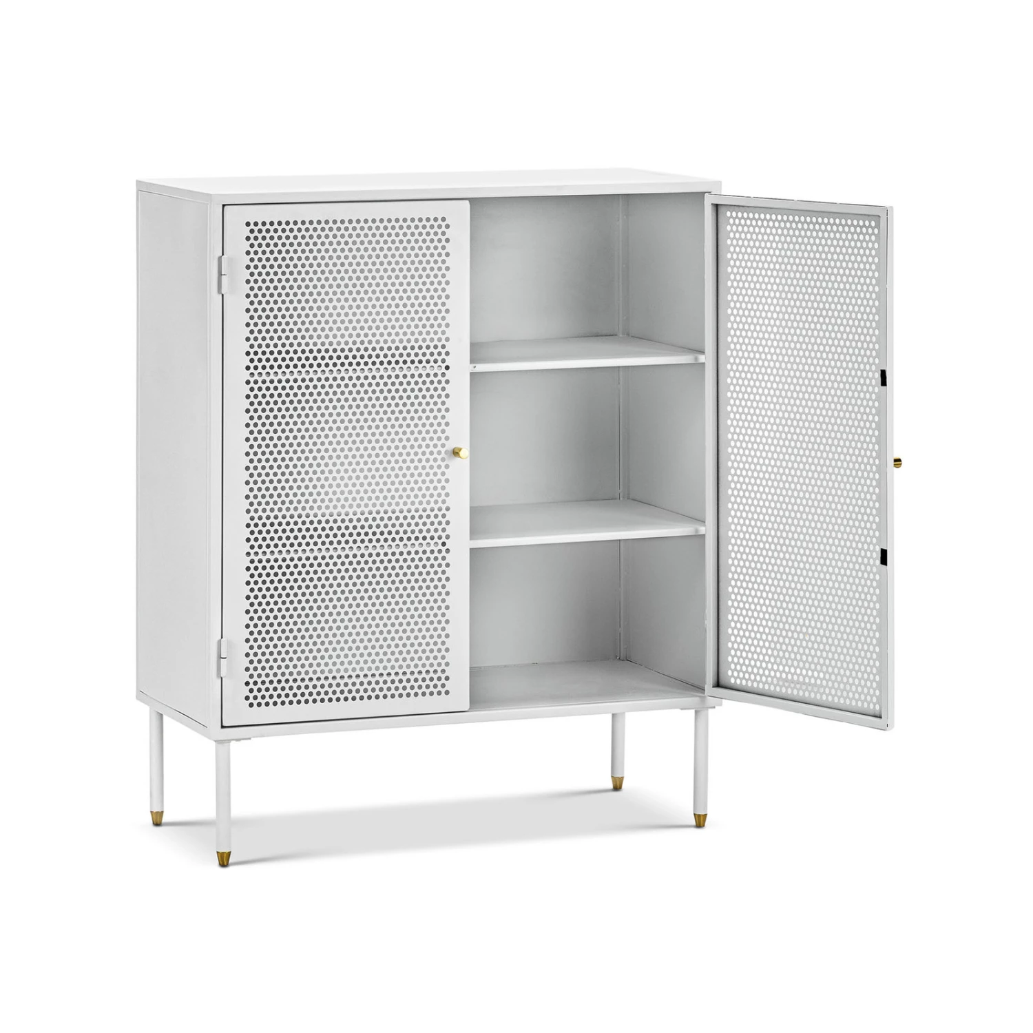 Best deal β¨ Australia Sale - L3 Home Mesh 2 Door White Steel Low Storage Cabinet π― 5 Best deal β¨ Australia Sale - L3 Home Mesh 2 Door White Steel Low Storage Cabinet π― - Image 3