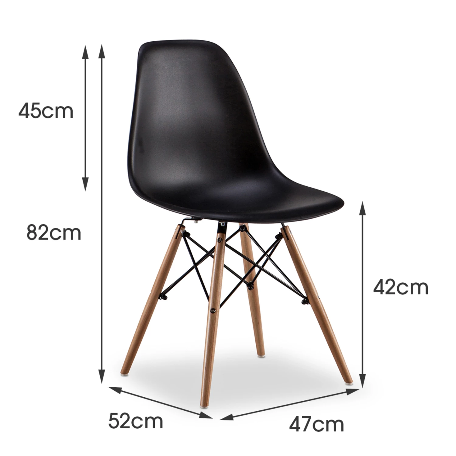 Cheap π Australia Only - L3 Home Manhattan 5 Piece Natural Oak Dining Set With Replica Black Eames Chairs π 12 Cheap π Australia Only - L3 Home Manhattan 5 Piece Natural Oak Dining Set With Replica Black Eames Chairs π - Image 10