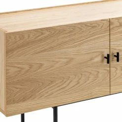 Brand new 👍 Australia Sale - L3 Home Xaviar Array Natural Oak & Black 3 Door Sideboard Buffet 😀 -L3 Home Sales c79956aacdde41e1b62b62c91716ad2b