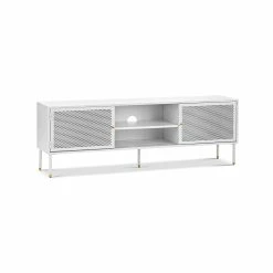 Best reviews of ⭐ Australia Sale - L3 Home Mesh 160cm White Steel 2 Door TV Entertainment Unit ✔️