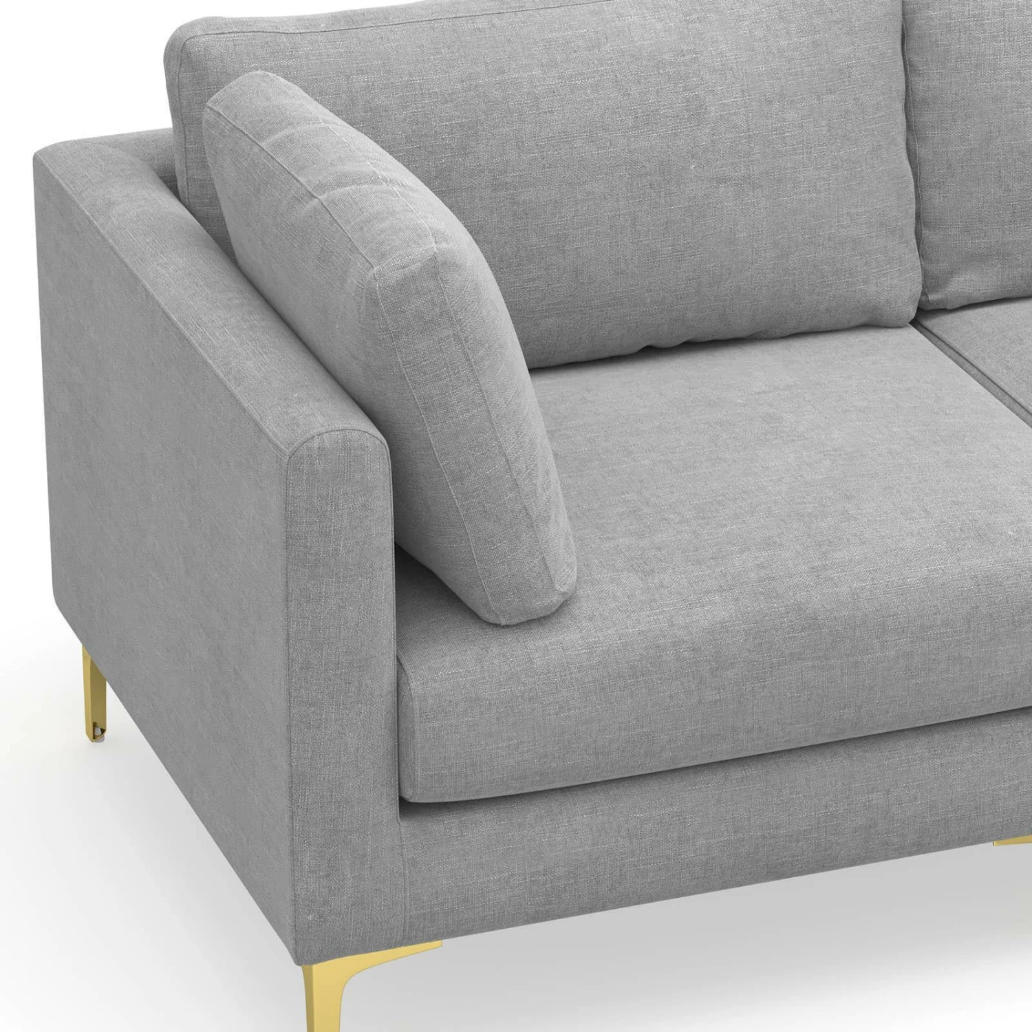 New π₯ L3 Home Alex 3.5 Seater Dove Grey Fabric Sectional Sofa With Right Chaise Lounge Light Grey - To Australia π 8 New π₯ L3 Home Alex 3.5 Seater Dove Grey Fabric Sectional Sofa With Right Chaise Lounge Light Grey - To Australia π - Image 6