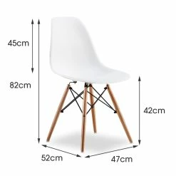 Wholesale 🔔 Australia Sale - L3 Home Line 5 Piece White Round Dining Set With Replica Eames Chairs 😀 -L3 Home Sales ca4fc39b44cc4a8894fb66382cad9a1e