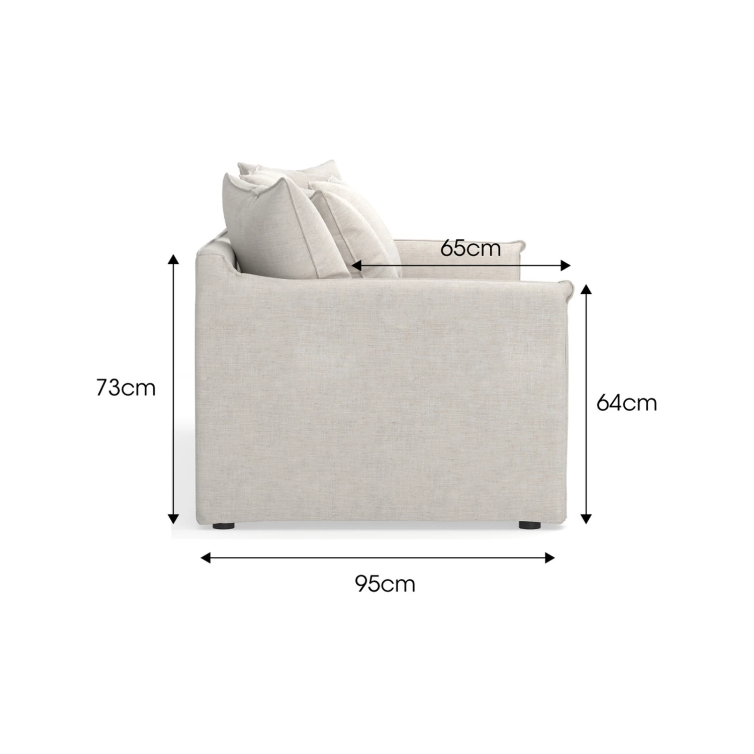 Budget π Australia Sale - L3 Home Palms 3 Seater Natural Linen Feather Filled Slip Cover Sofa β 12 Budget π Australia Sale - L3 Home Palms 3 Seater Natural Linen Feather Filled Slip Cover Sofa β - Image 10