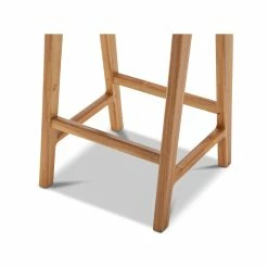 Outlet 😍 Australia Sale - L3 Home Casey 66cm Nude Tan Flat Leather Natural Teakwood Barstool 🛒 -L3 Home Sales d7450036b422435e801b36abc6cc3681