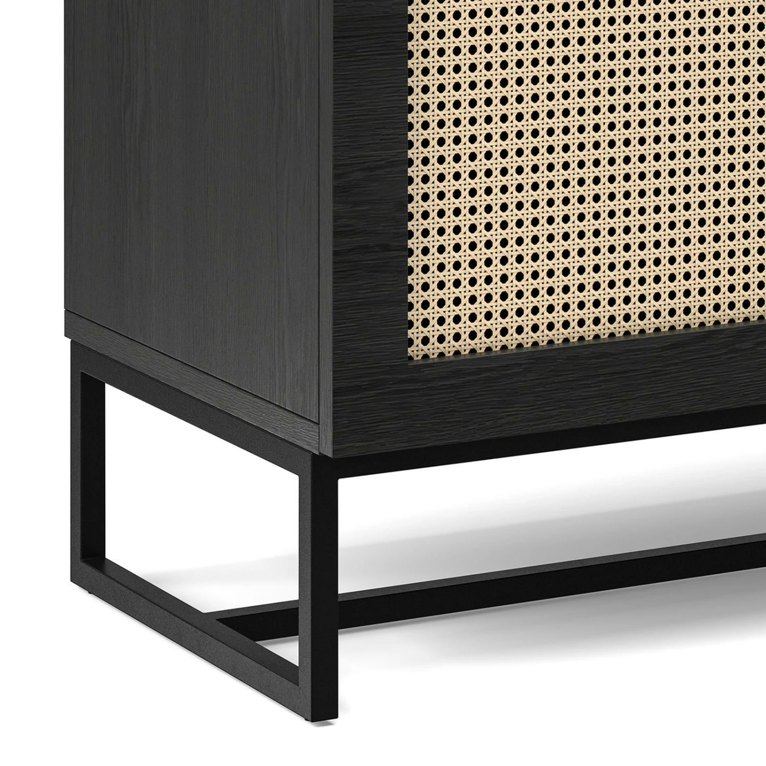 Wholesale π€© Australia Sale - L3 Home Hendrick 3 Door Woven Rattan Sideboard Buffet In Black Oak Wood π₯ 7 Wholesale π€© Australia Sale - L3 Home Hendrick 3 Door Woven Rattan Sideboard Buffet In Black Oak Wood π₯ - Image 5