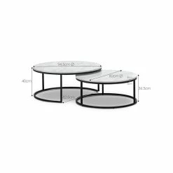 Wholesale 𧨠Australia Sale - L3 Home Khloe White Marble & Black Round Nest Of Coffee Tables π 21 Wholesale 𧨠Australia Sale - L3 Home Khloe White Marble & Black Round Nest Of Coffee Tables π -L3 Home Sales dc6d98f3485847f888e05945f47cdb68
