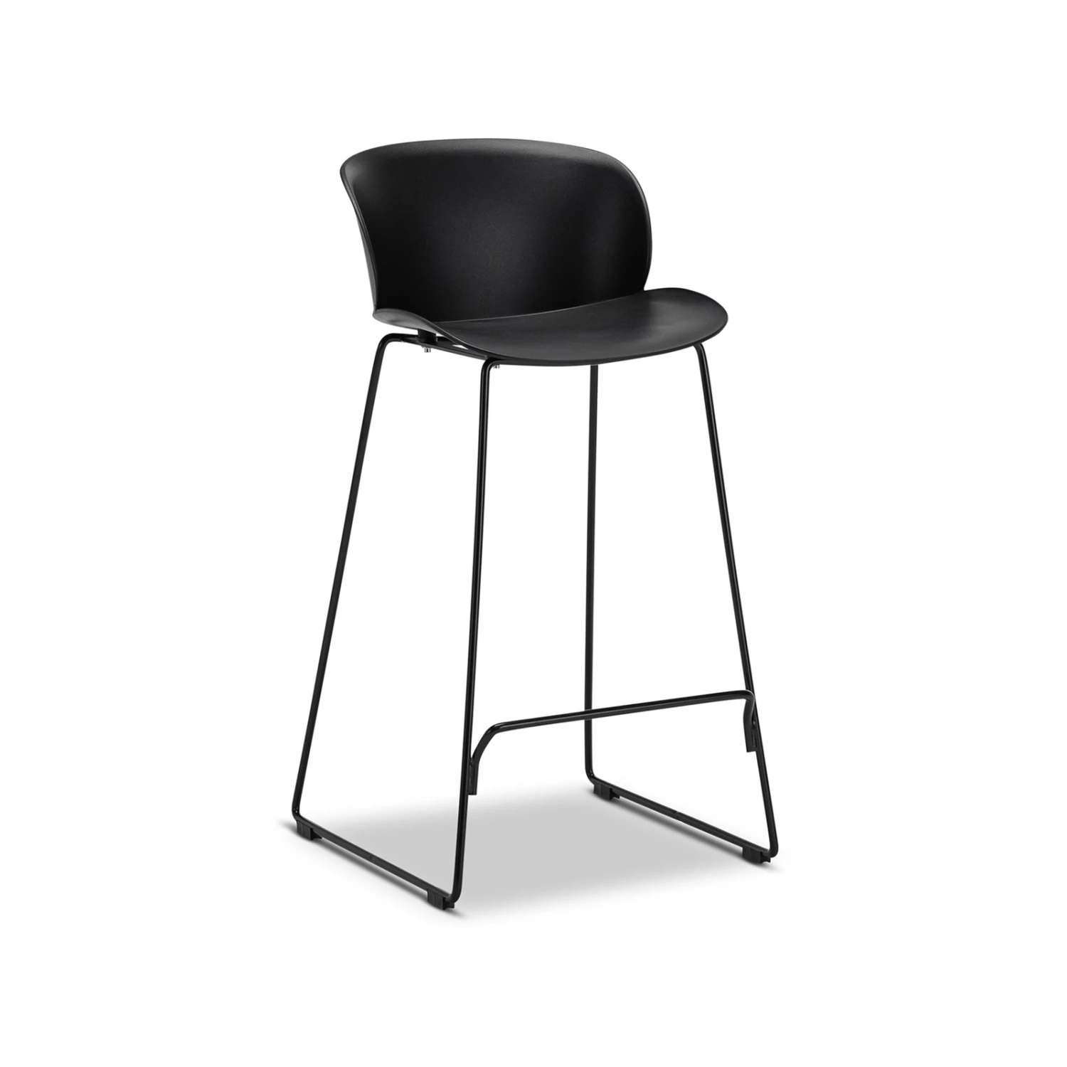 Cheap π₯ L3 Home Koa Set Of 2 Black High Back Sled Barstools With Steel Legs - To Australia β 3 Cheap π₯ L3 Home Koa Set Of 2 Black High Back Sled Barstools With Steel Legs - To Australia β