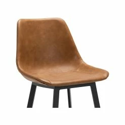 Best deal 👏 Australia Sale - L3 Home Hanns Set Of 2 67cm Whiskey Tan Vegan Leather High Back Barstools 🔔 -L3 Home Sales e024a4f6b1694af1acf659ec3d35cb8d