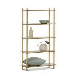 Coupon 😀 Australia Sale - L3 Home Rakk Natural Oak Tall Bookshelf 😀