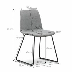 Outlet π― Australia Only - L3 Home Sadel Set Of 2 Grey Fabric Dining Chairs π₯ 21 Outlet π― Australia Only - L3 Home Sadel Set Of 2 Grey Fabric Dining Chairs π₯ -L3 Home Sales e4da82c716944c3e9f6b72807054f4dd