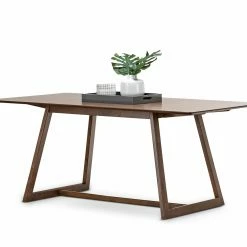 Wholesale 💯 L3 Home Manhattan 180cm Rectangular Walnut Dining Table Brown - To Australia ✔️