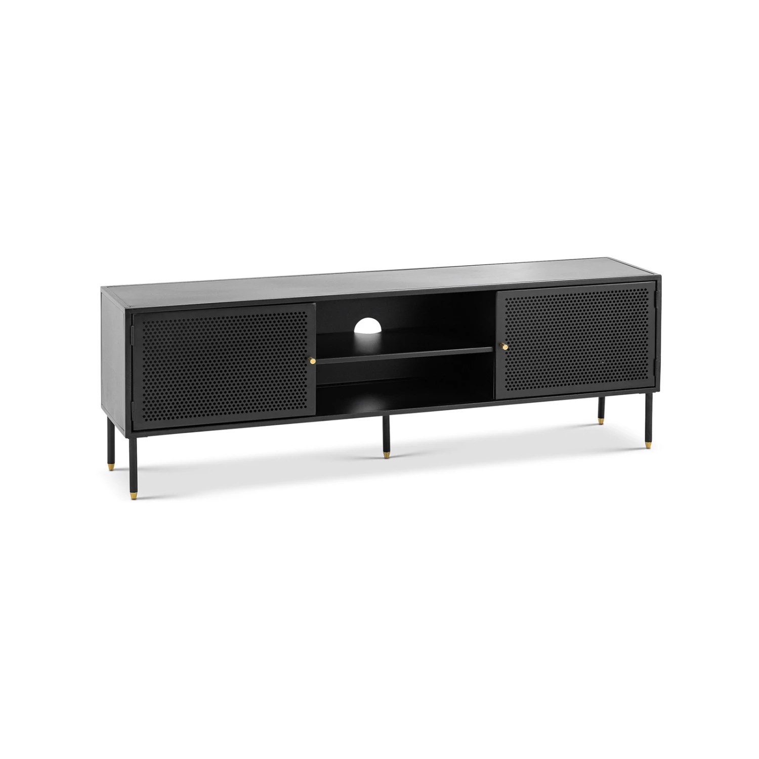 Coupon β€οΈ L3 Home Mesh 160cm Black Steel 2 Door TV Entertainment Unit - To Australia π 5 Coupon β€οΈ L3 Home Mesh 160cm Black Steel 2 Door TV Entertainment Unit - To Australia π - Image 3