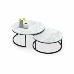 Wholesale 𧨠Australia Sale - L3 Home Khloe White Marble & Black Round Nest Of Coffee Tables π 14 Wholesale 𧨠Australia Sale - L3 Home Khloe White Marble & Black Round Nest Of Coffee Tables π -L3 Home Sales f6e602c1c0c6417c991aaf460466662d