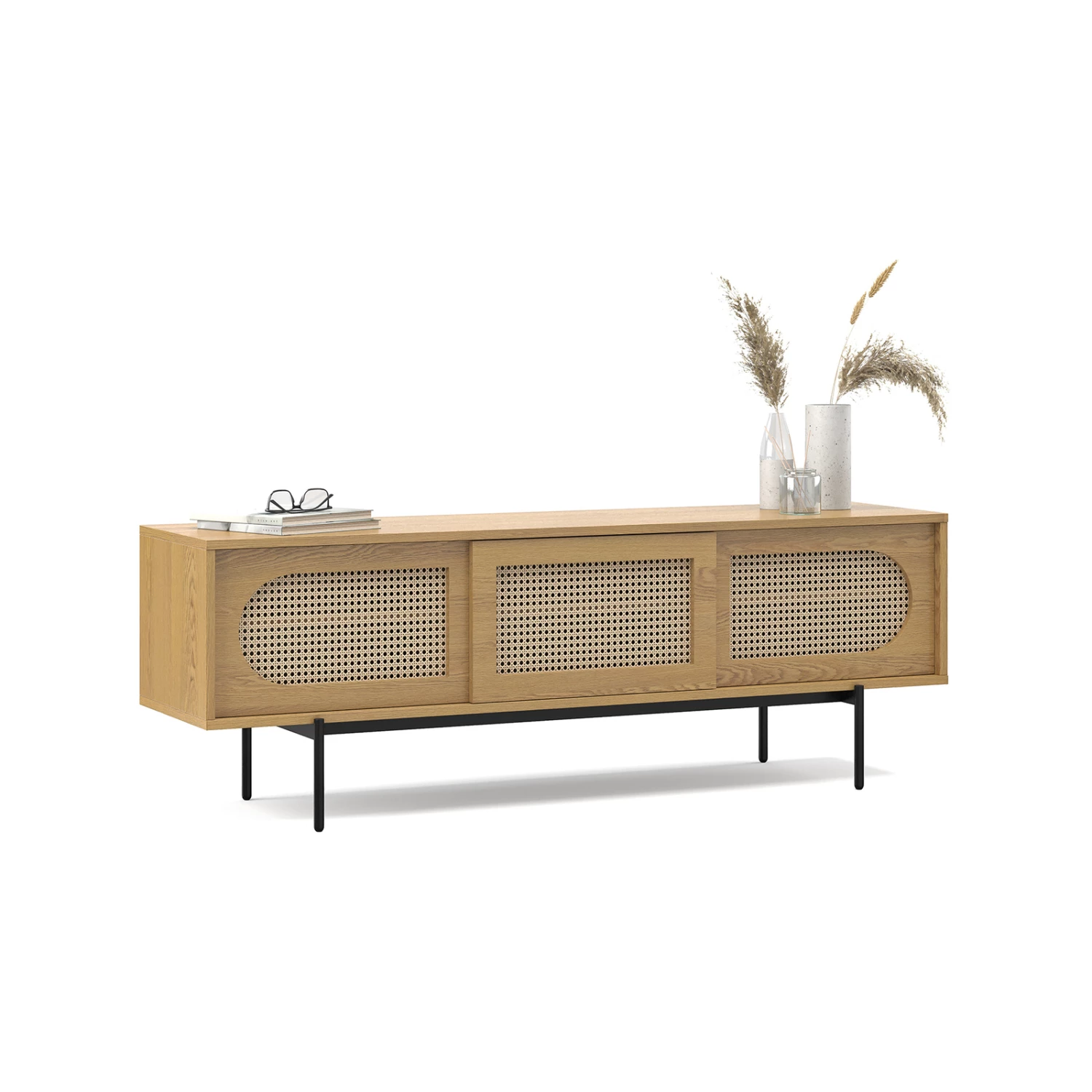 Best Pirce π₯° L3 Home Fenton Woven Rattan 3 Door TV Entertainment Unit In Natural Oak Wood - To Australia π 3 Best Pirce π₯° L3 Home Fenton Woven Rattan 3 Door TV Entertainment Unit In Natural Oak Wood - To Australia π