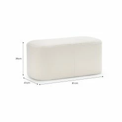 Wholesale ⭐ Australia Only - L3 Home Podd 80cm Boucle Cream Rectangle Rounded Ottoman Bench Stool 🥰 -L3 Home Sales f7eaebf193f0439dac1bf520017db022