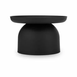 Flash Sale ❤️ Australia Sale - L3 Home Sirkel Round Matte Black Steel Pedestal Coffee Table ✨ -L3 Home Sales f7f5687db48646018a27052ef4ca9e6a