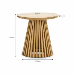 Budget π L3 Home Pedie Round 50cm Natural Solid Teak Wood Slat Side Table - To Australia π 17 Budget π L3 Home Pedie Round 50cm Natural Solid Teak Wood Slat Side Table - To Australia π -L3 Home Sales f864f0dc7af14f5a8df804be84b53291
