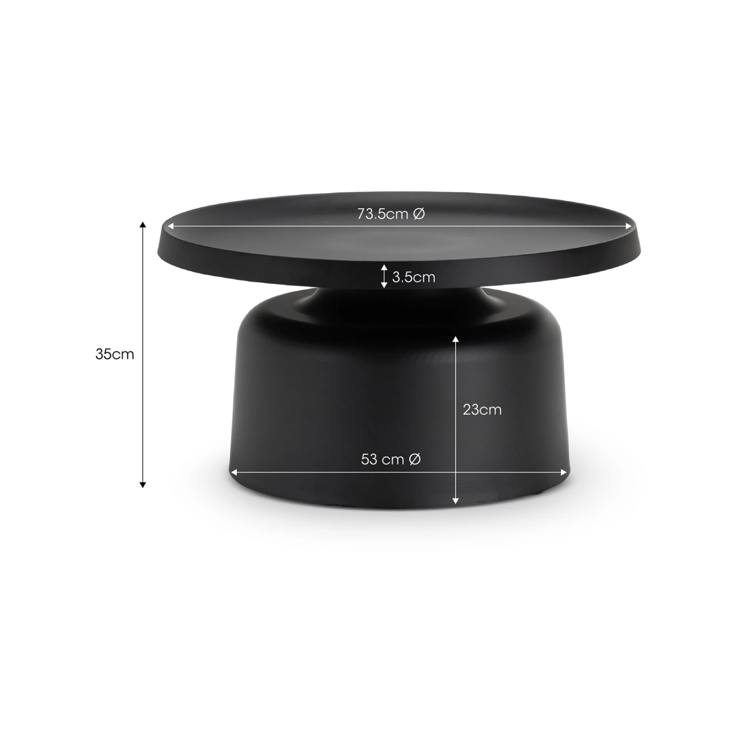Deals ๐คฉ L3 Home Palemo Round Matte Black Steel Pedestal Tray Coffee Table - To Australia ๐ 9 Deals ๐คฉ L3 Home Palemo Round Matte Black Steel Pedestal Tray Coffee Table - To Australia ๐ - Image 7