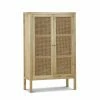 Brand new 🌟 Australia Sale - L3 Home Atlanta 2 Door Natural Woven Rattan & Mindi Wood Display Cabinet 💯 -L3 Home Sales fc1143984b0c42418ebd4c6267a5a052