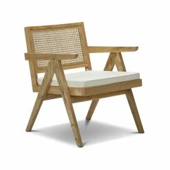 Wholesale 🌟 Australia Sale - L3 Home Mira Natural Woven Rattan Solid Teak Wood Occasional Armchair 🛒