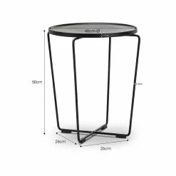 Wholesale π Australia Sale - L3 Home Javi Round Black Tray Side Table With Steel Legs π 17 Wholesale π Australia Sale - L3 Home Javi Round Black Tray Side Table With Steel Legs π -L3 Home Sales fe79ecd39e4e4062a0a02b6580b8d8f1